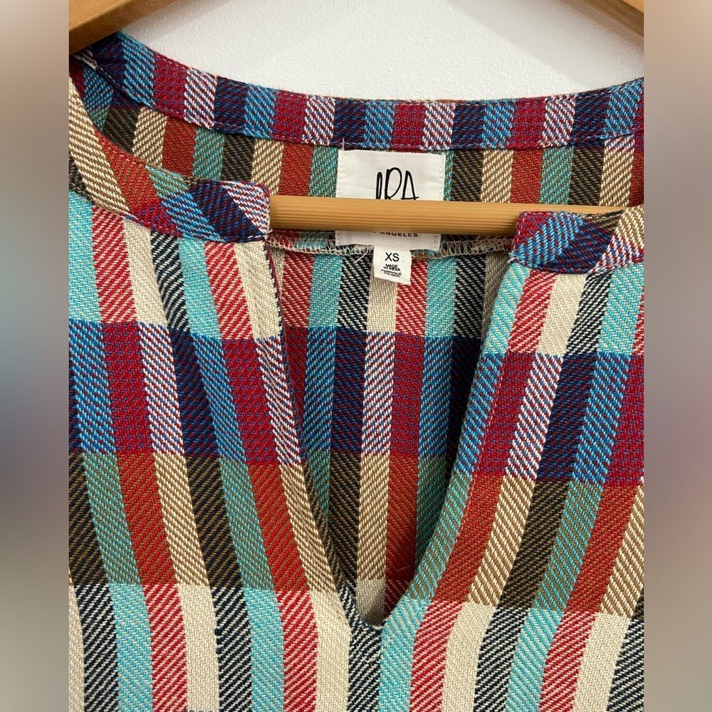 Anthropologie dRA Los Angeles Kelsey Plaid and Fringe Top. Size XS. - Picture 9 of 12
